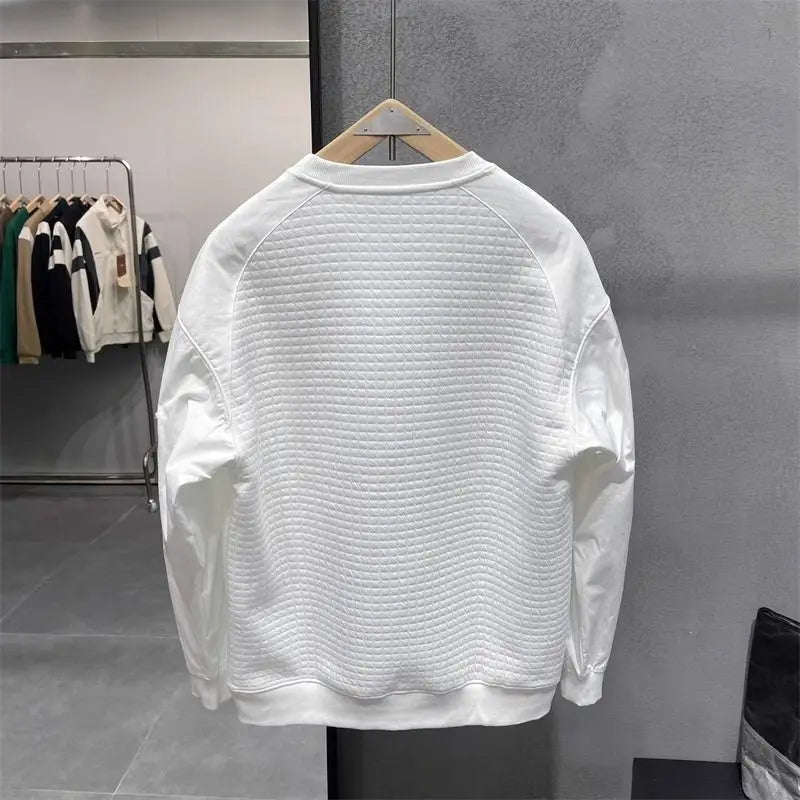 New Spring Autumn Patchwork Sweatshirts Men's Versatile Casual