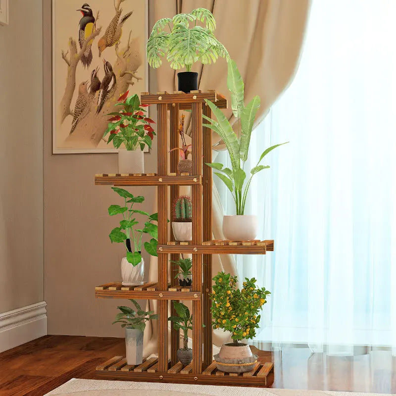 Balcony Flower Rack Multi-Layer Shelf Household Indoor Solid