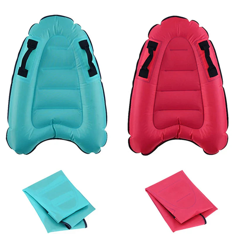Inflatable Bodyboard Surfboard Ocean Printed Buoy Kickboard Adult
