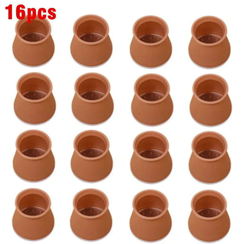 Upgraded 8/16pcs Furniture Silicone Protection Cover with Felt