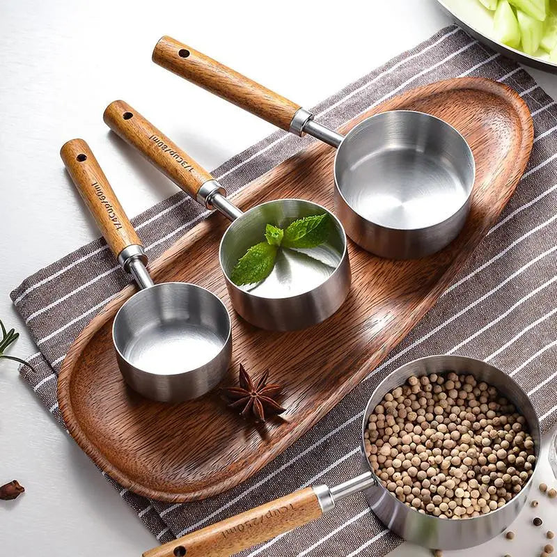 4pcs Stack Able Stainless Steel Measuring Spoons With