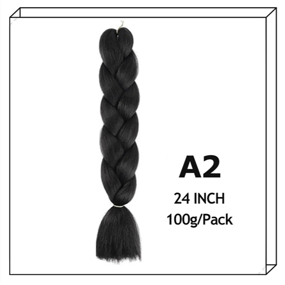 24Inch Synthetic Long Jumbo Ombre Braiding Hair For
