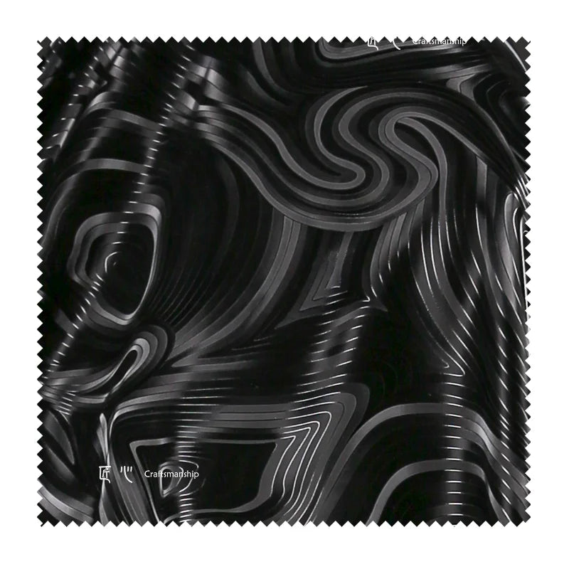 Leather Fabric Black Water Grain Hard Textured Jacket