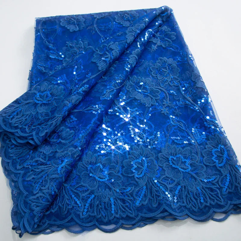 French Tulle Lace Fabric 2024 High Qulity African