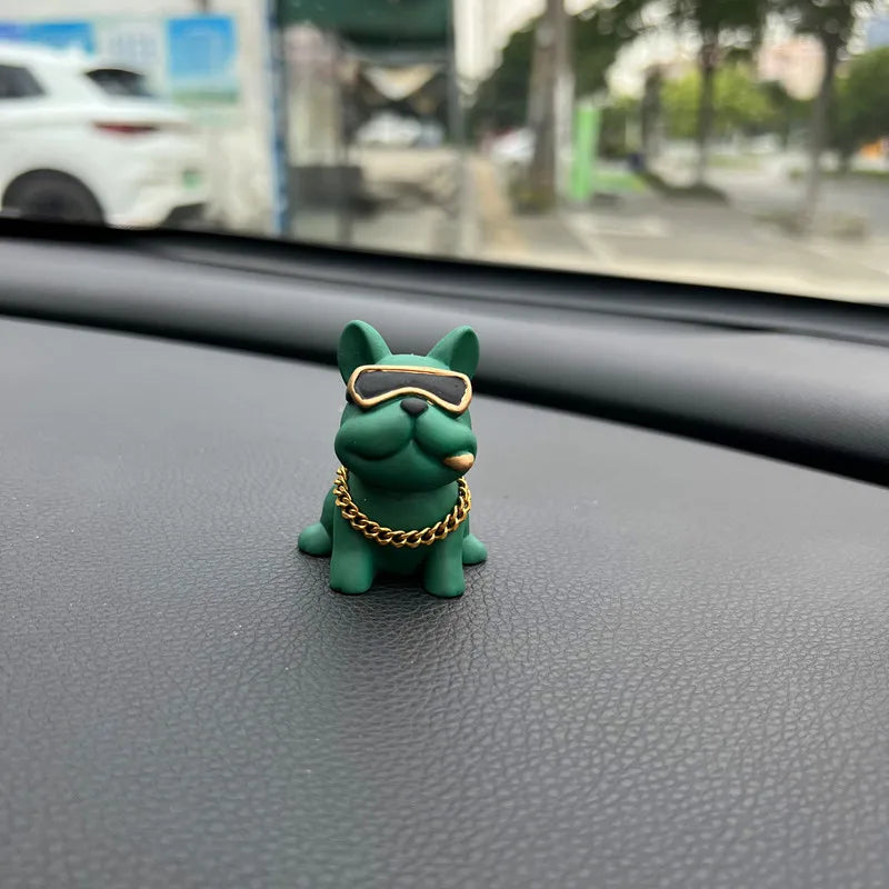 Anime Personality Bulldog Car Interior Decoration Trend Sunglasses