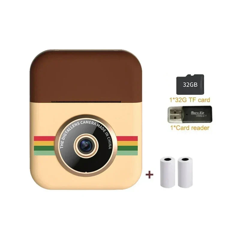 Children Camera CP08 Instant Print Dual Lens Kids