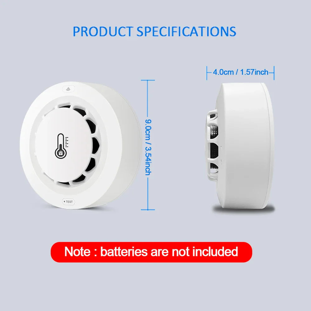 Tuya WiFi Smoke Alarm Temperature And Humidity Detection