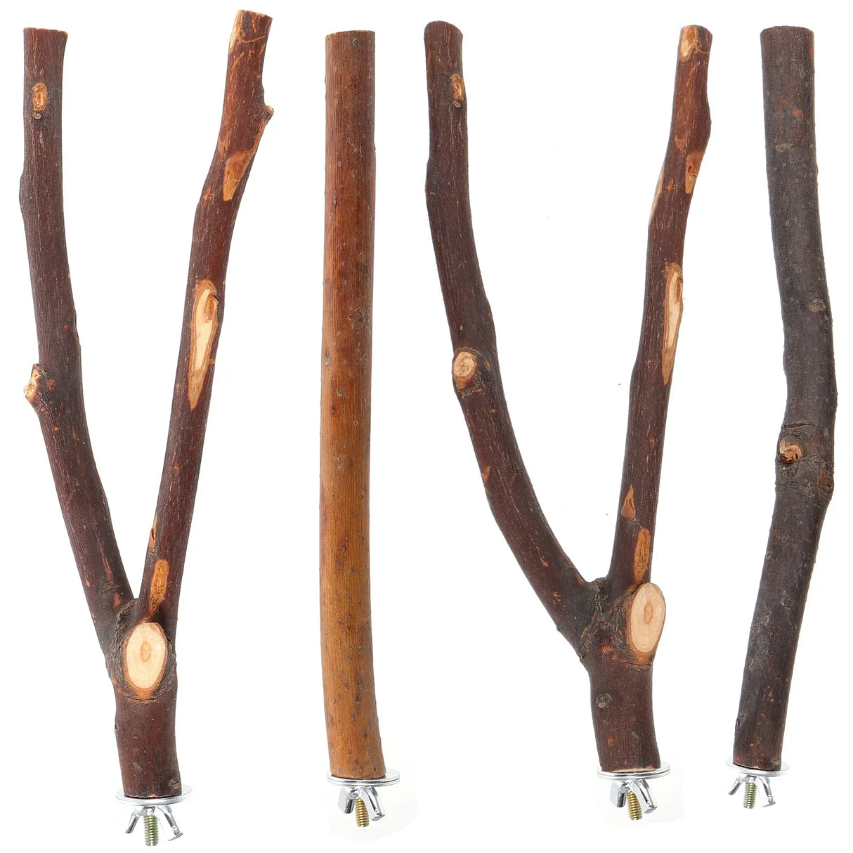 4 Pcs Parrot Standing Stick Bird Cage Accessories