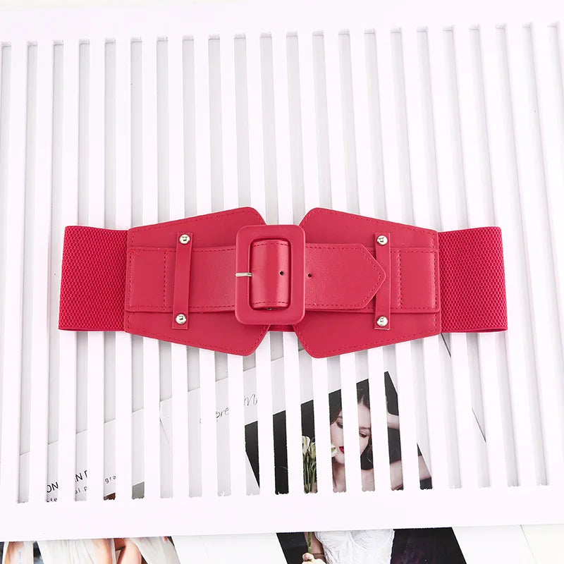 Wide Elastic Corset Belt Ladies Dress Suit Stretch