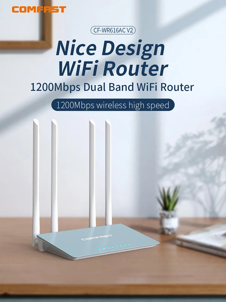 Comfast WR616AC WiFi Router AC1200 for Home Wireless