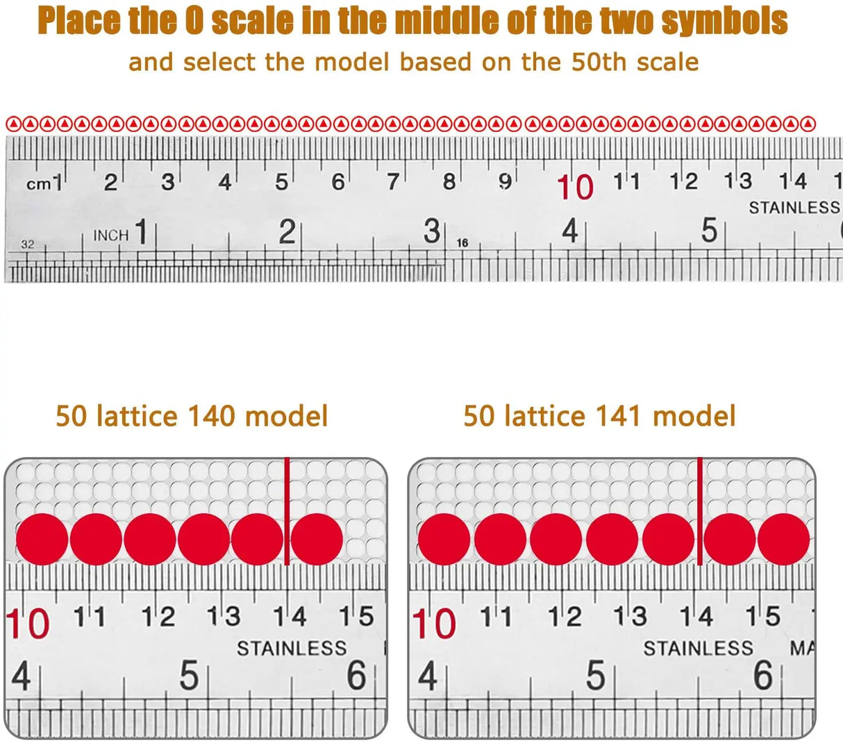800/1020/2200holes Stainless Steel Ruler For Diamond Painting Embroidery