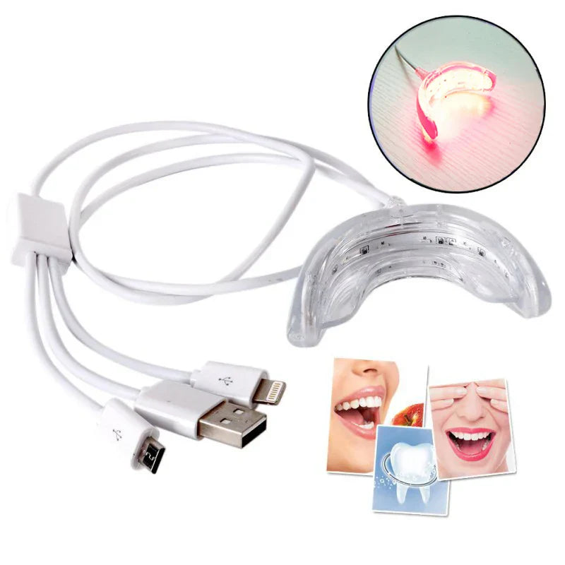 LED Light Teeth Whitening Tooth Gel Whitener Health