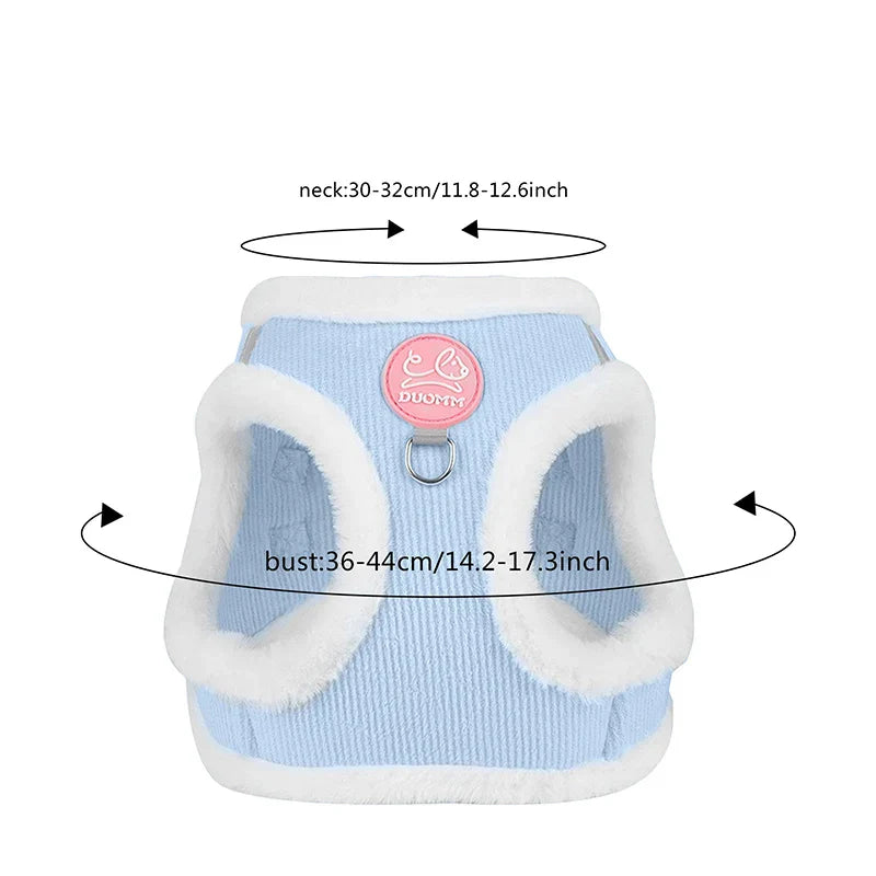 Winter Pet Vest Cute Cat Towing Rope Comfortable