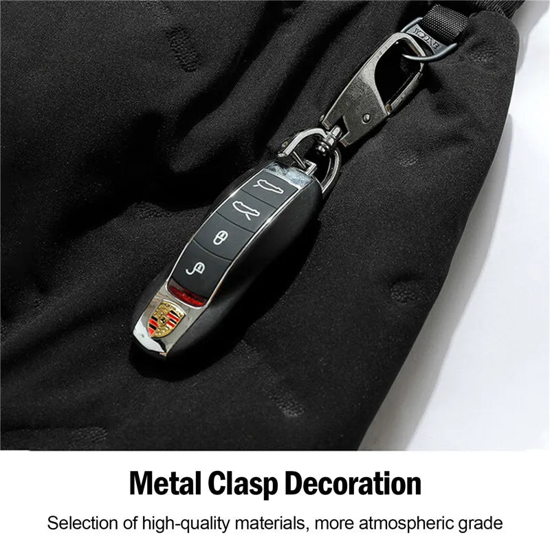 Winter Zip Pockets Thicken Fleece Sweatpants Men Joggers