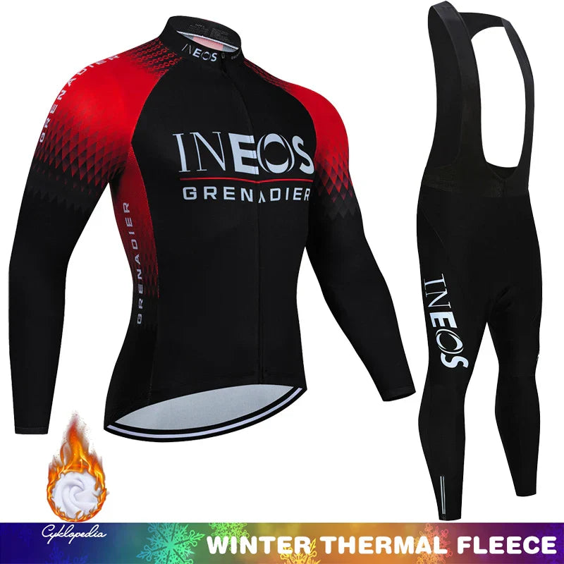 Winter Thermal Fleece Cycling Clothing Mtb Man Laser