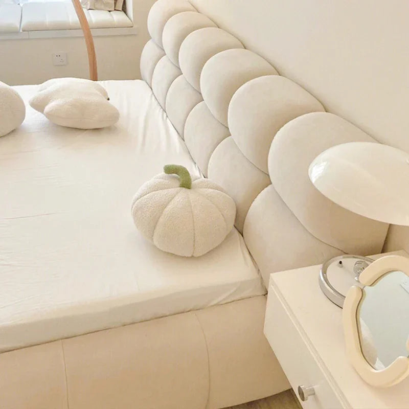 Modern Whitr Set Bed Soft Wood Small Large