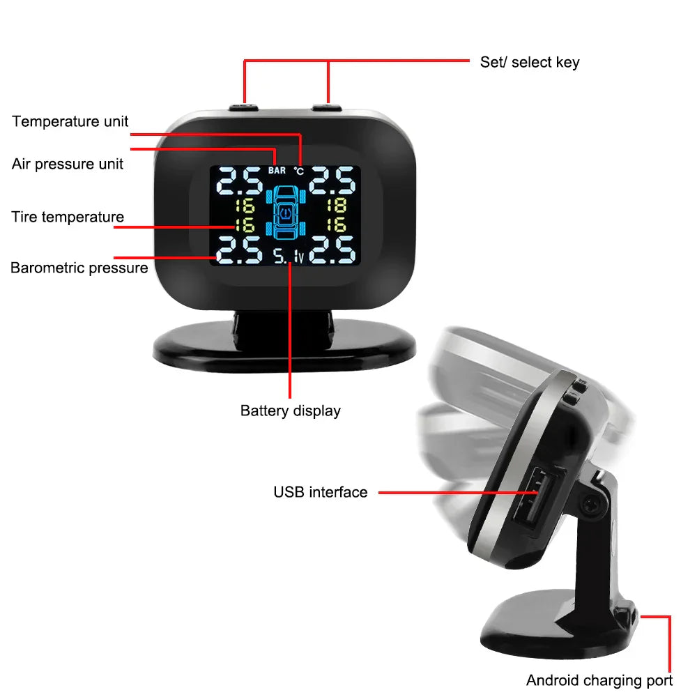 Auto Security Alarm Systems With 4 Pcs External