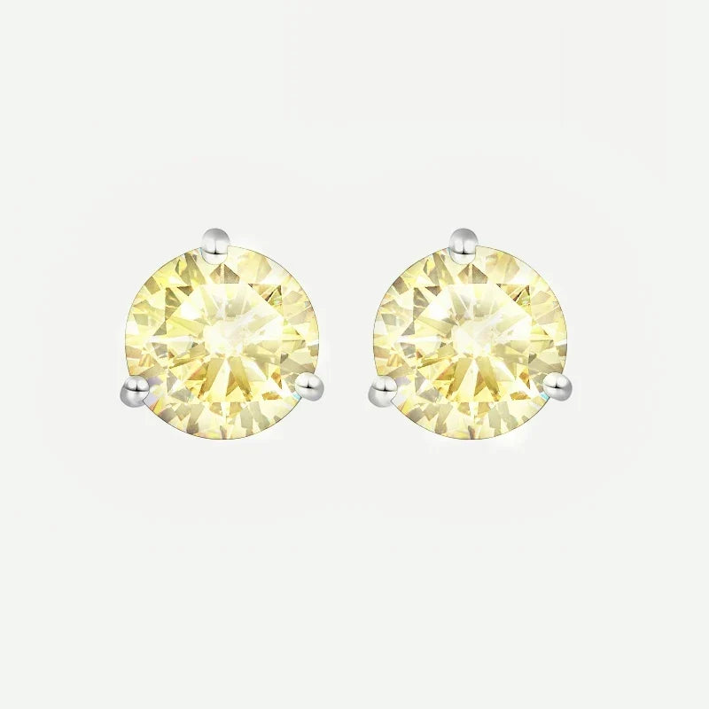 Gica Gema Premium 0.5-1ct Moissanite Diamond Stud Earrings