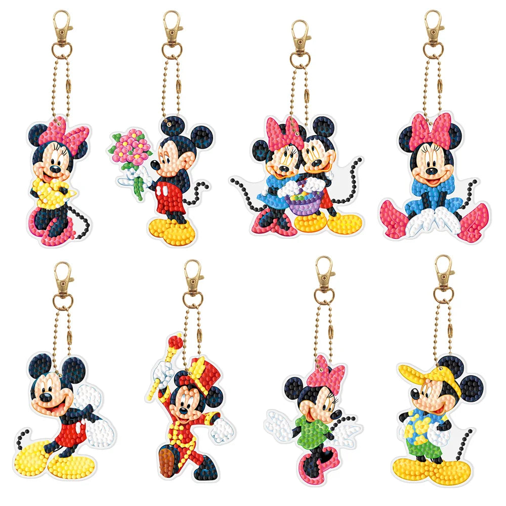 Disney animal key DIY Diamond Painting Keychain Embroidery