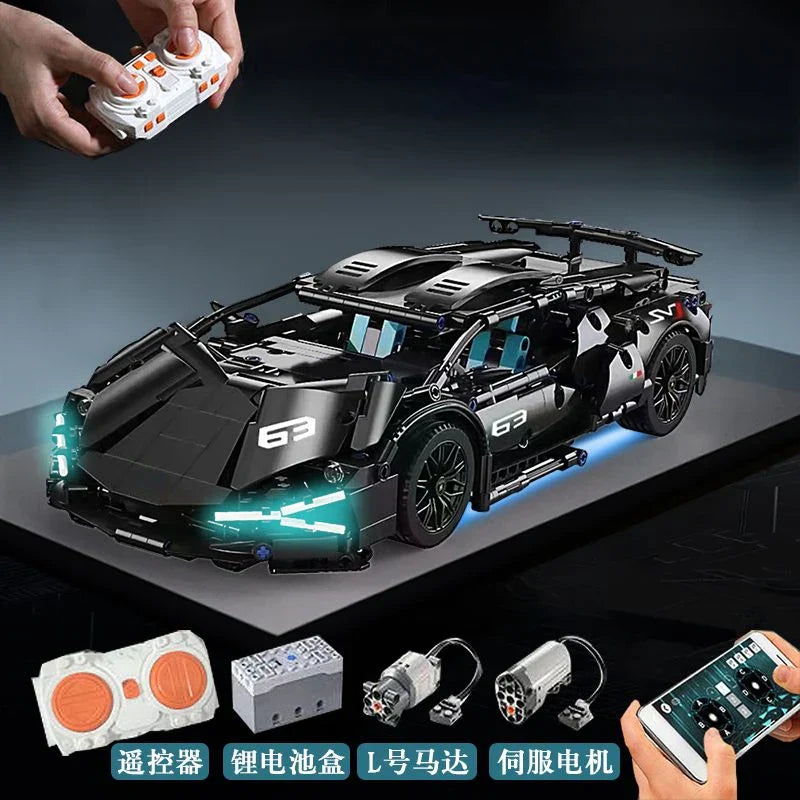 PCS Technology 1:14 Supercar building blocks Assemble brick