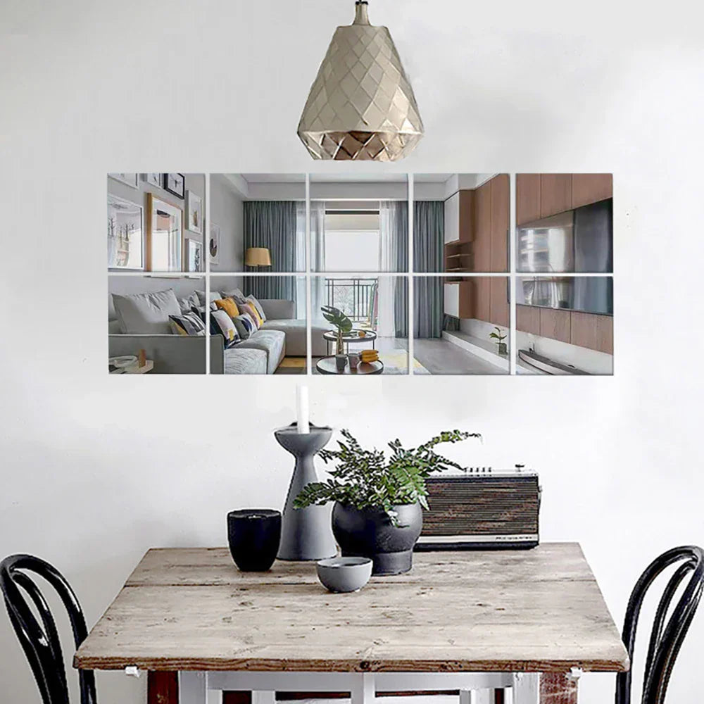 Flexible Art Mirrors Mirror Wall Stickers Flexible Thicken