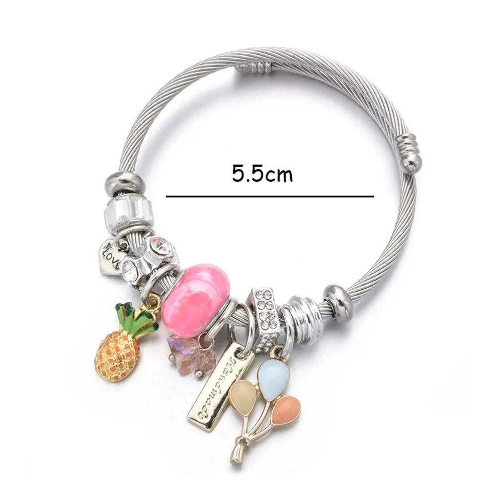 Cute Pineapple With Crystal Creative Multi Element Inlaid