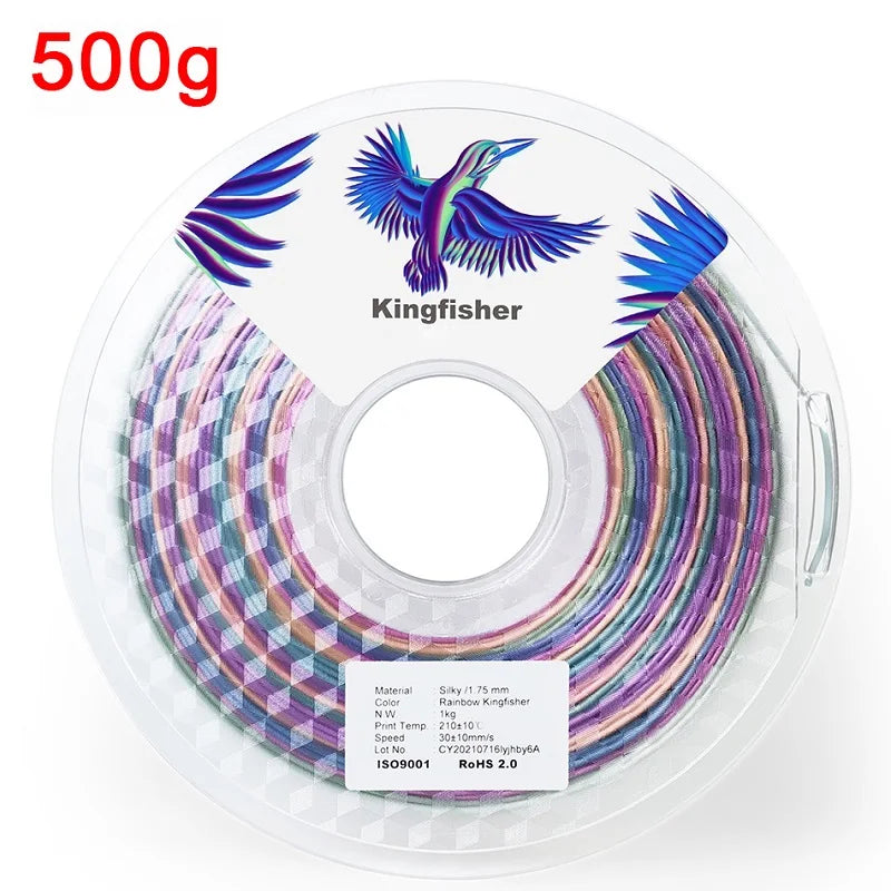 Silk PLA Rainbow Filament 1.75mm 3d Printer Filaments