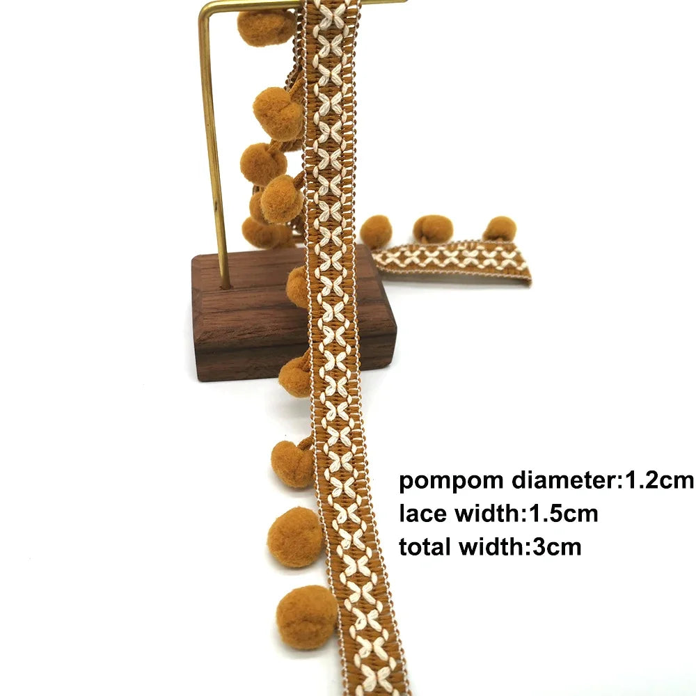 10yards Pom Pom Trim Lace Fabric Sewing Accessories