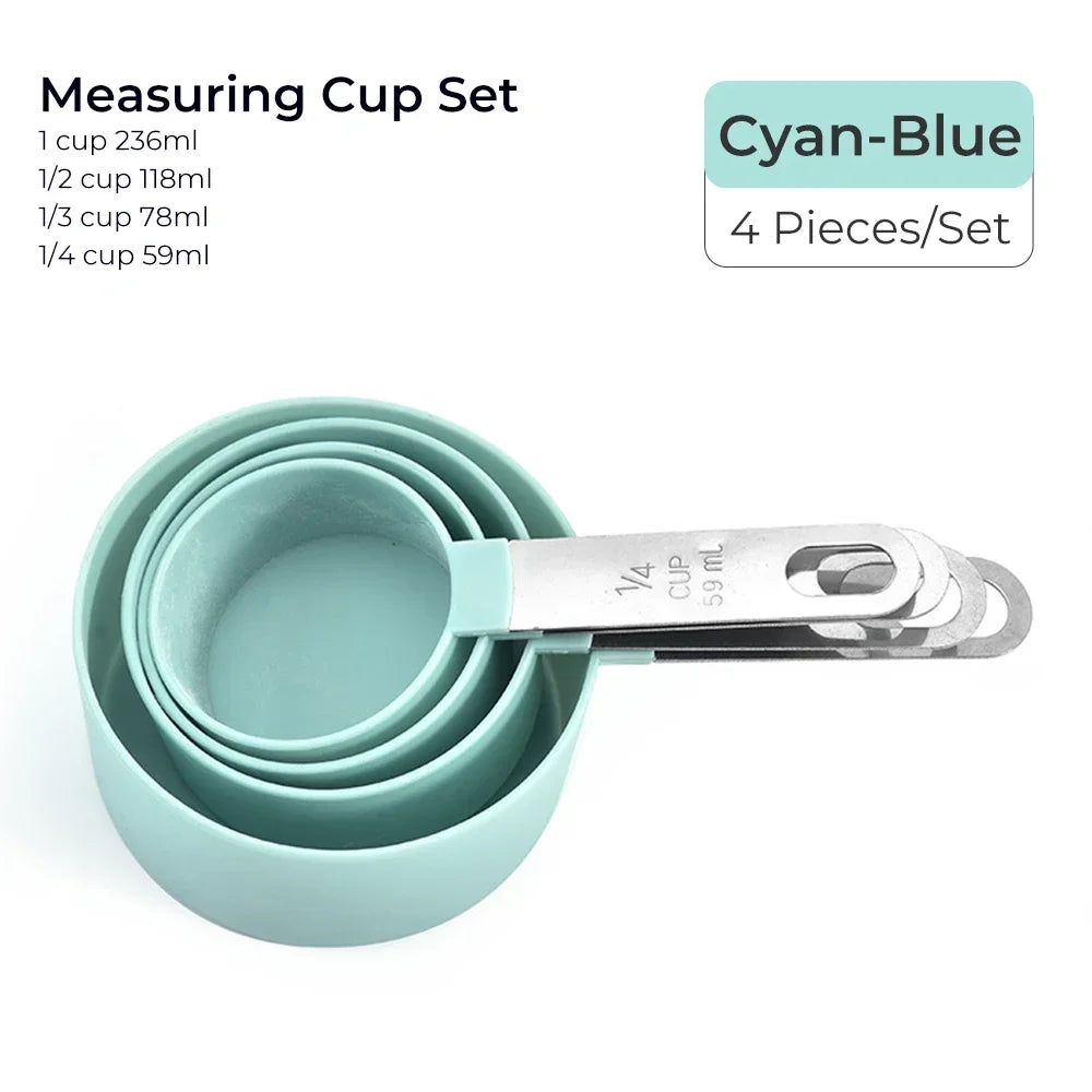4pcs Baking Tools Kitchen Measuring Spoon Set Stainless