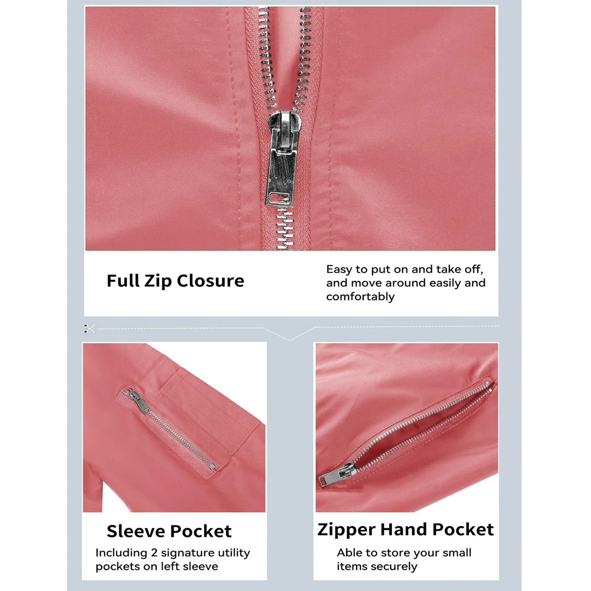 MAGCOMSEN Men's Lightweight Casual Jackets Spring Autumn Windbreaker