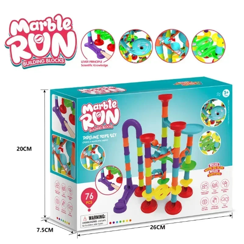 45-232PCS Marble Run Race Building Blocks Track Ball