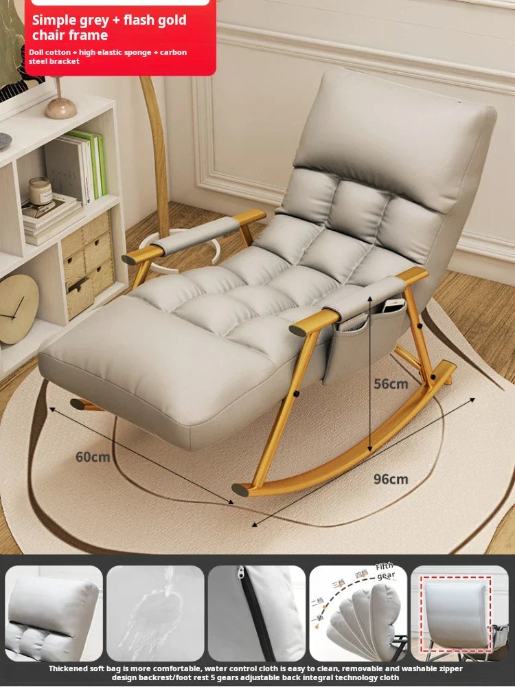 Nordic adult rocking chair living room Relaxing lounge