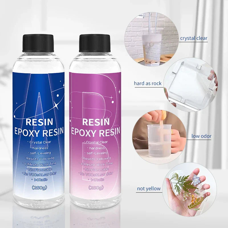 1:1 Crystal Clear Epoxy Resin Kit Bubbles Free