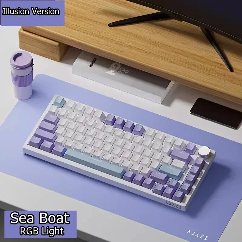 Ajazz AK820 Mechanical Keyboard Customized Soft Gasket Structure