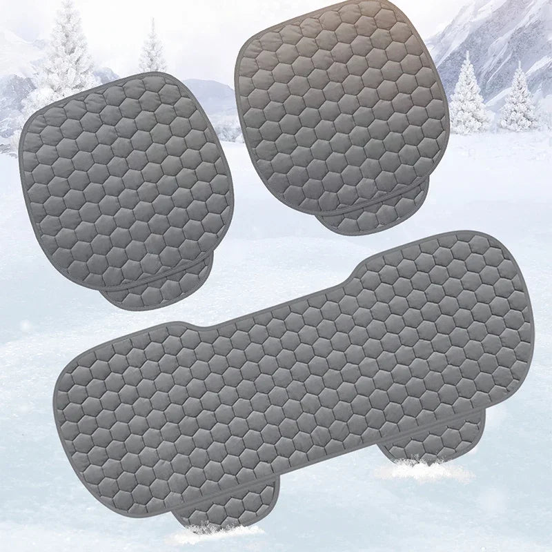 Winter short plush car single piece seat cushion