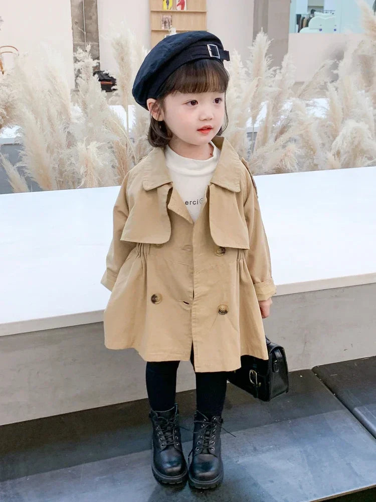 New England Style Spring Autumn Cotton Girl Toddler