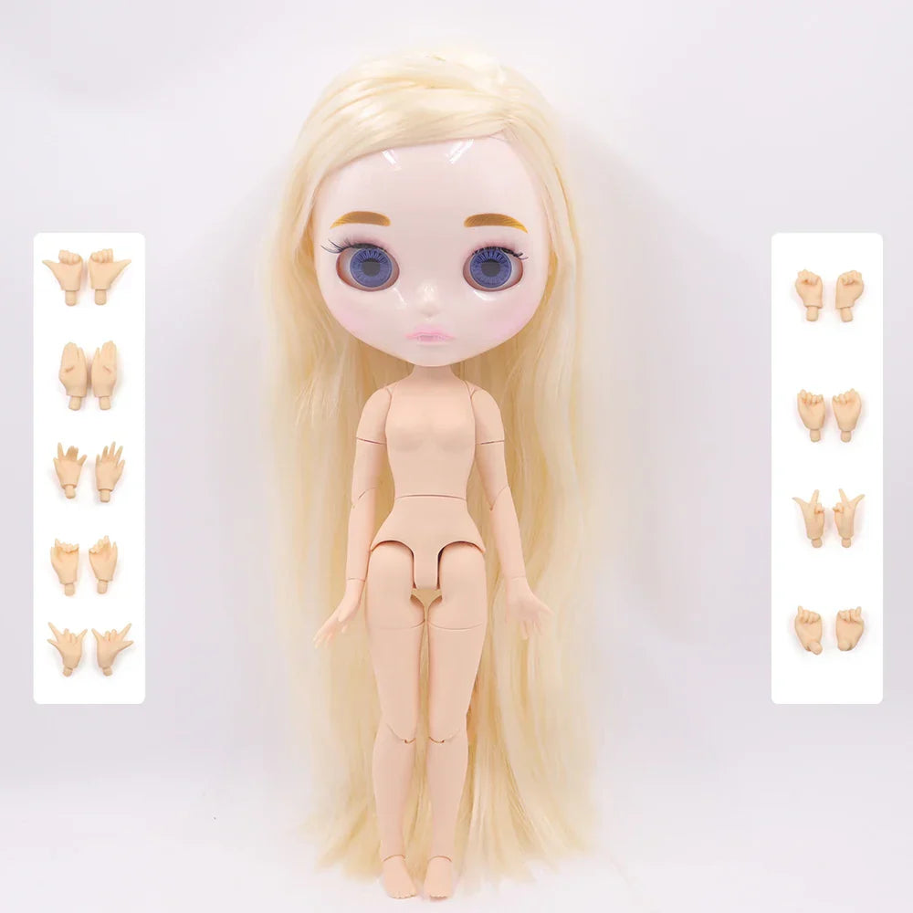 ICY DBS Blyth Doll 1/6 Joint Body 30CM BJD toys Natural shiny face with extra hands AB DIY Fashion Dolls girl gift