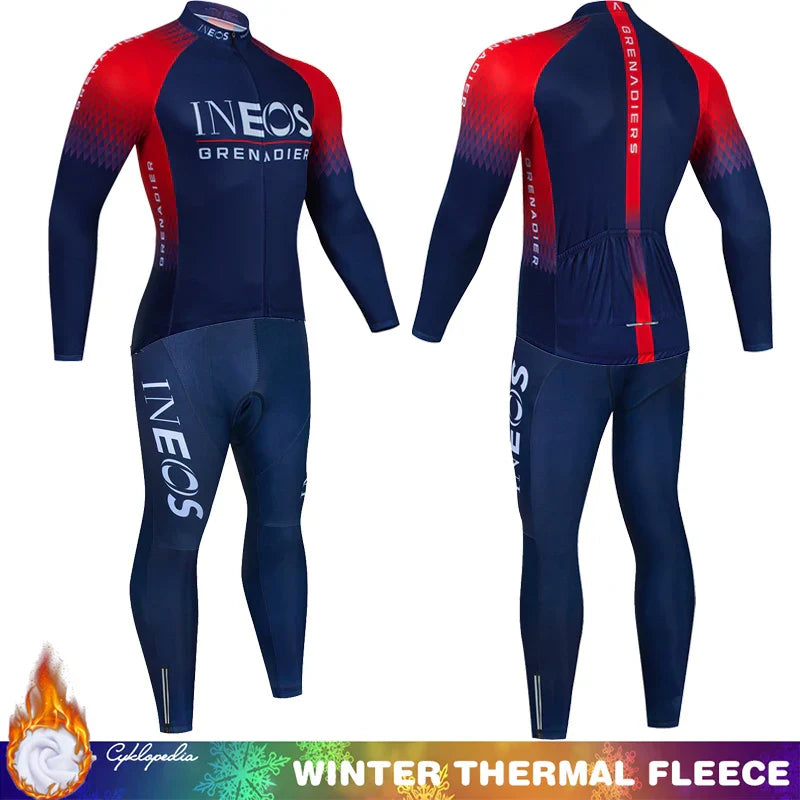 Winter Thermal Fleece Cycling Clothing Mtb Man Laser