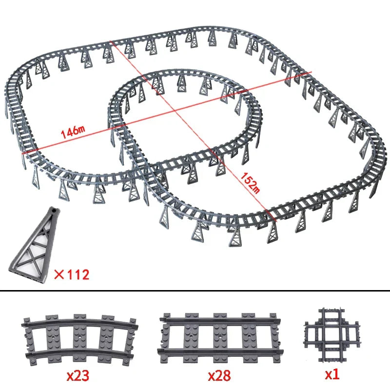 NEW City Trains Flexible Tracks Soft Straight Curved