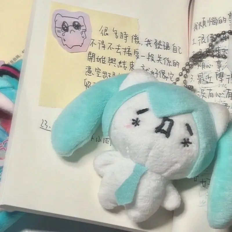 Hatsune Miku Cartoon Expression Plush Doll Pendant Super