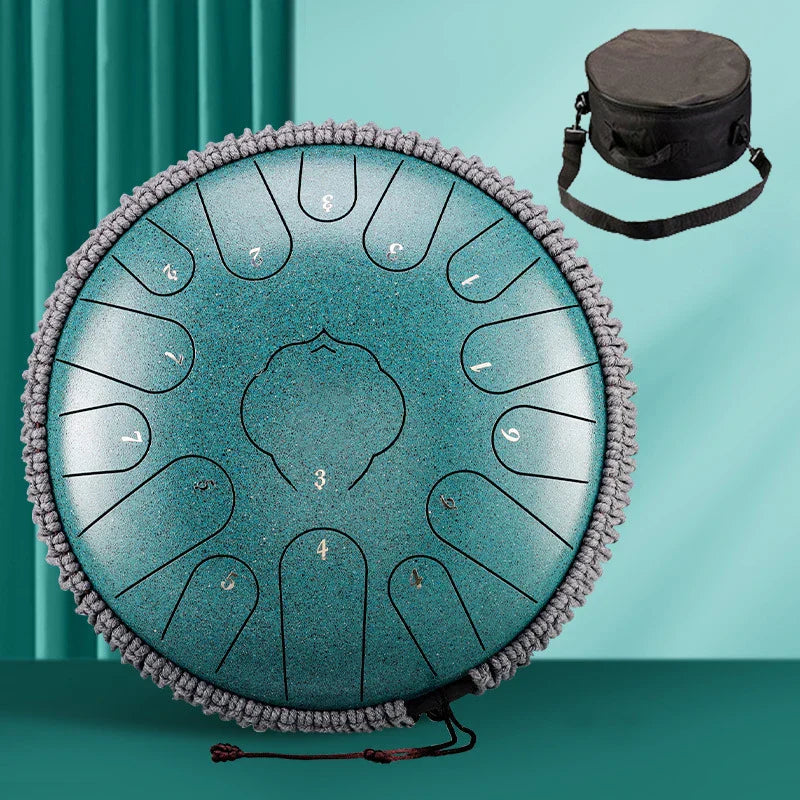 Hluru 15 Notes Glucophone Steel Tongue Drum 13