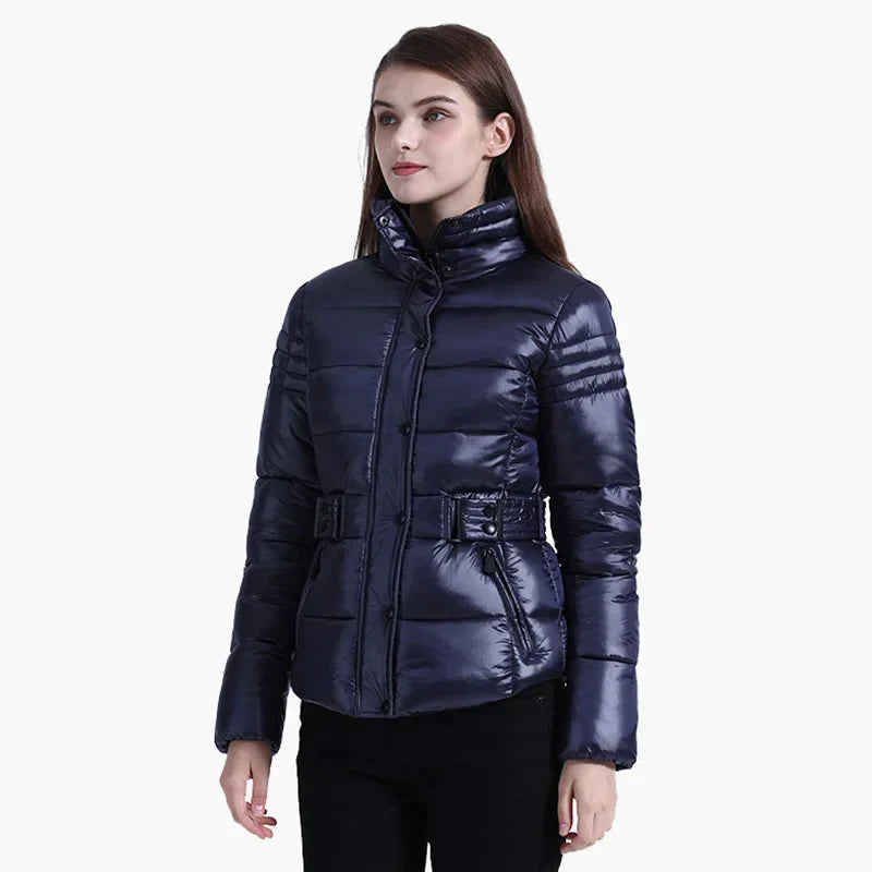 SANTELON Winter Short Parkas Slim Design Puffer Jackets