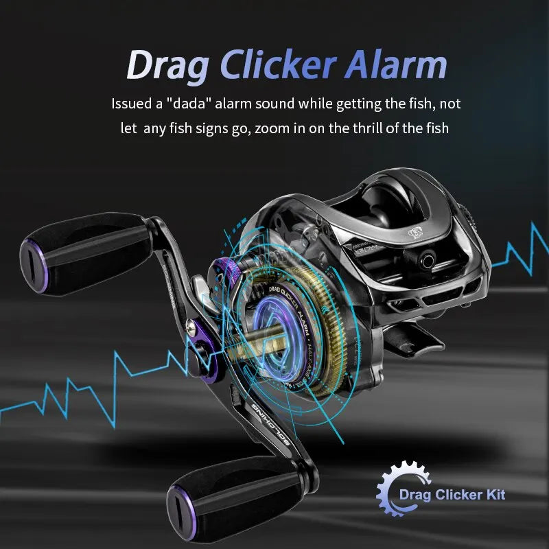 SOLOKING GKA200 Pro Baitcasting Reel Fishing Reels7.1/8.1 Gear