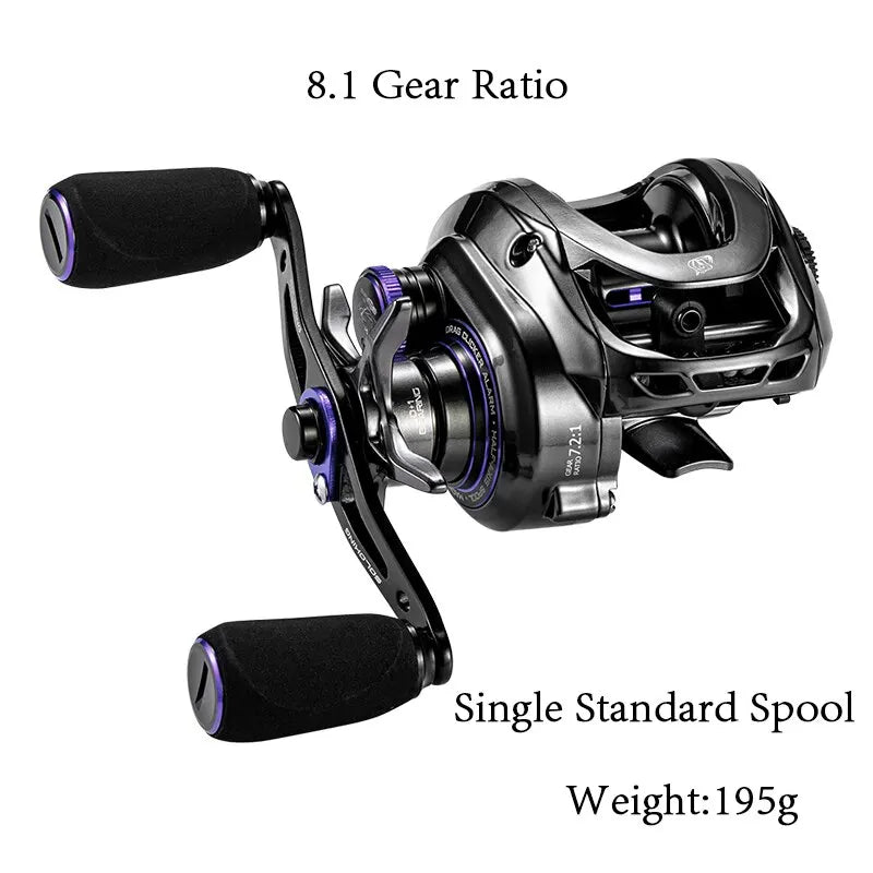 SOLOKING GKA200 Pro Baitcasting Reel Fishing Reels7.1/8.1 Gear