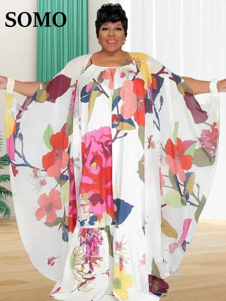 SOMO Plus Size Two Piece Set Women Dress