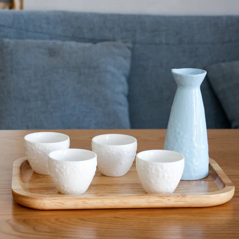 Glasses of Wine Set Sake Home Brewing Wine