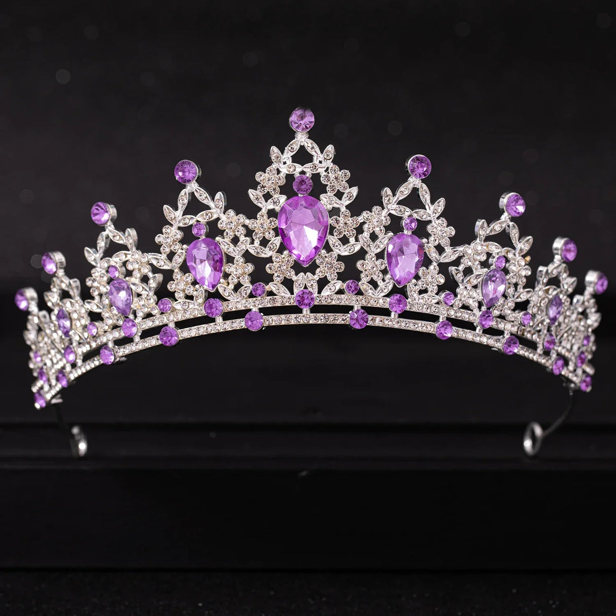 Wedding Hair Tiara Crystal Bridal Tiara Crown Silver