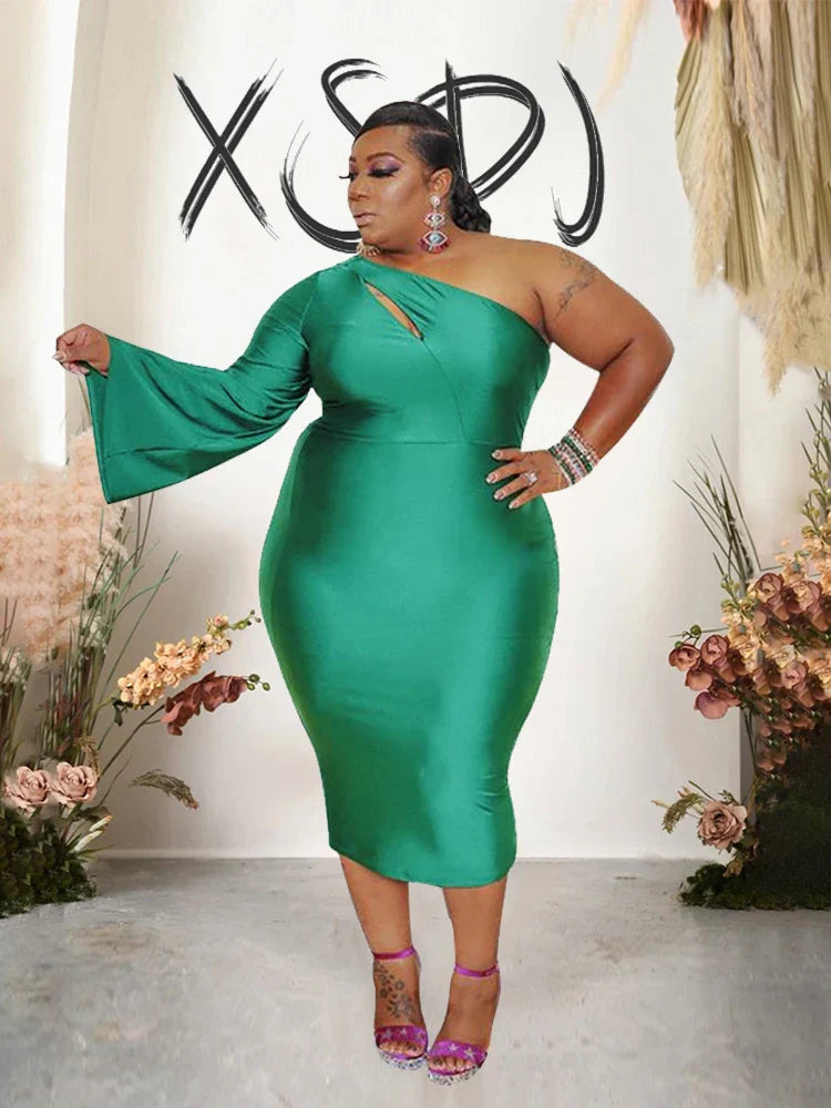 Sexy Dress Women Plus Size Party Elegant One