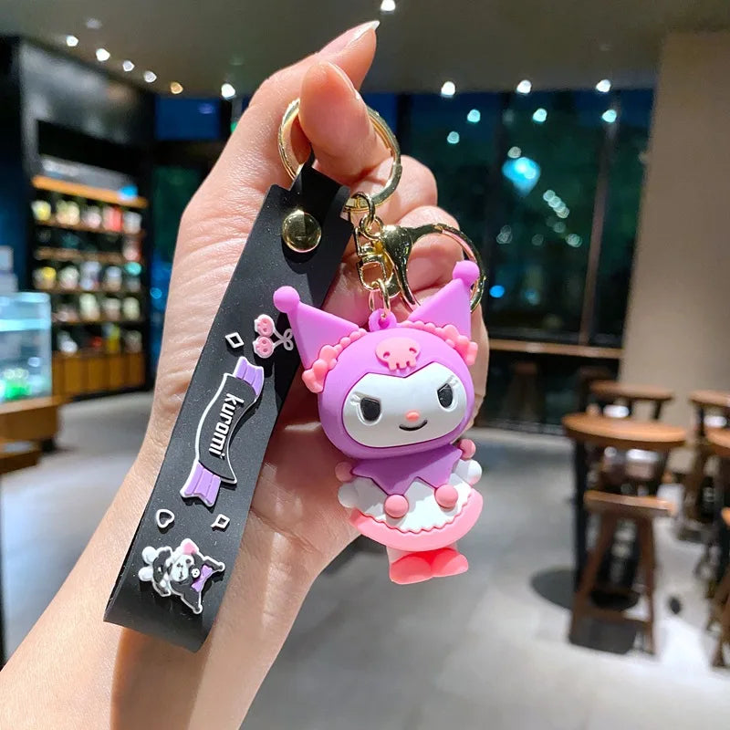 Wholesale Kawaii Sanrio Kuromi Keychain Pvc Doll Key