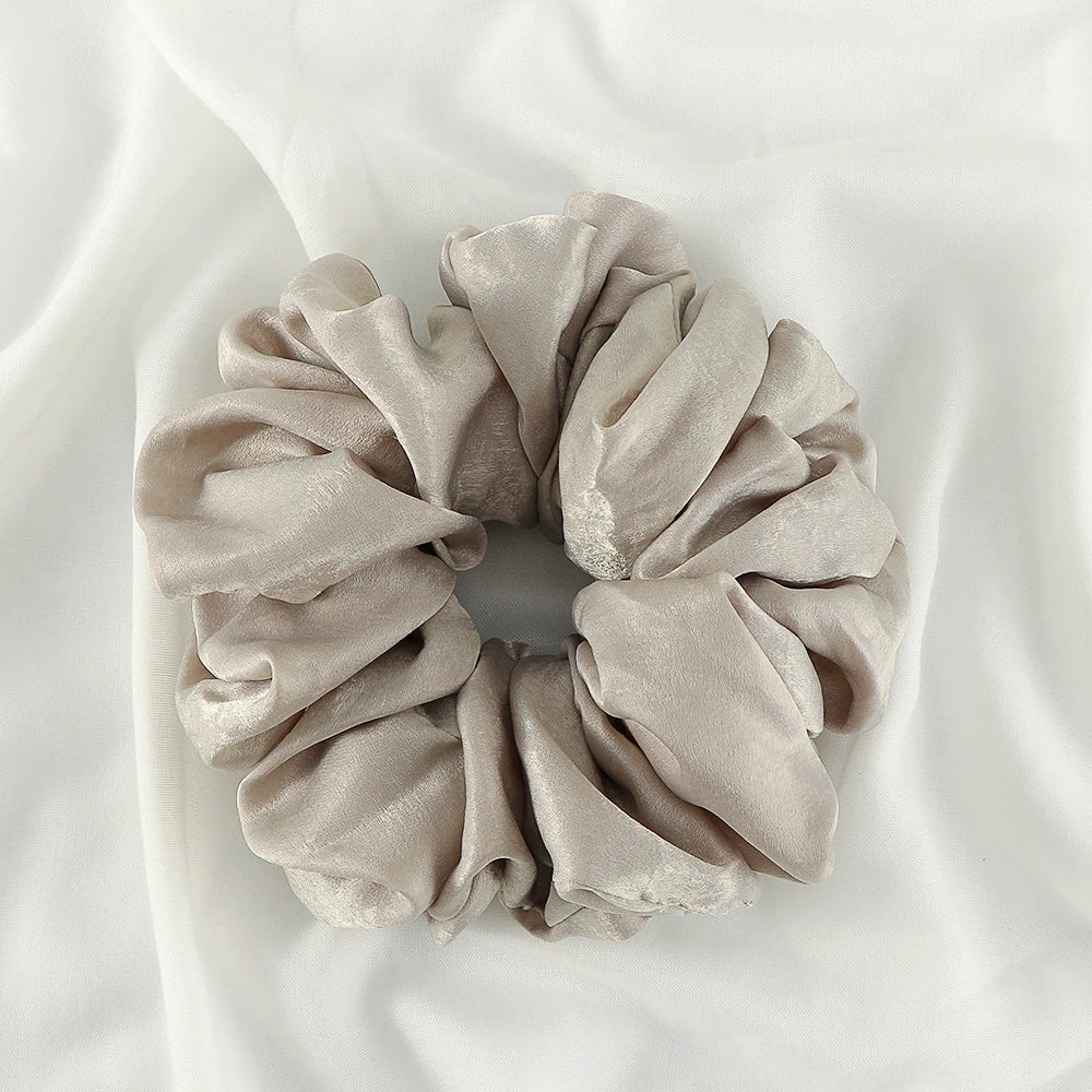 Big Size Shiny Chiffon Scrunchies for Muslim Women